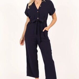 Petal & Pup Archie Jumpsuit 100% Linen